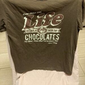 Bubba Gump Shrimp life Is A Like A Box Of Chocolates Shirt Size L
